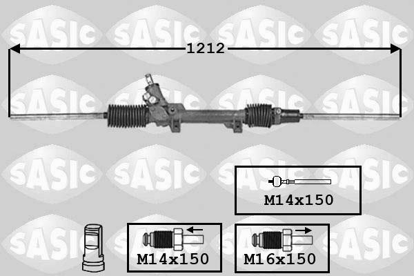 Sasic 7170007 - Рульовий механізм, рейка autozip.com.ua