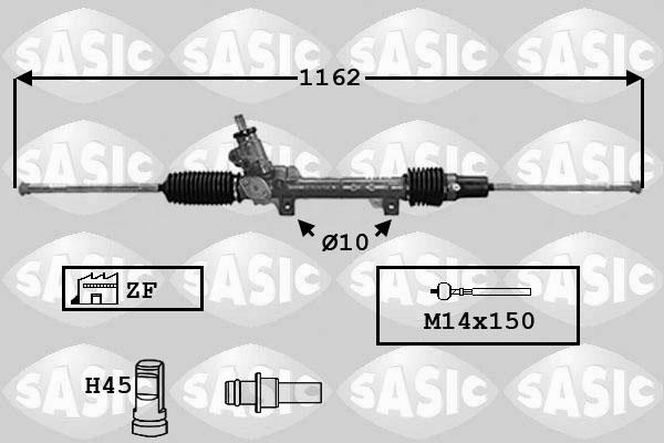 Sasic 7170021 - Рульовий механізм, рейка autozip.com.ua