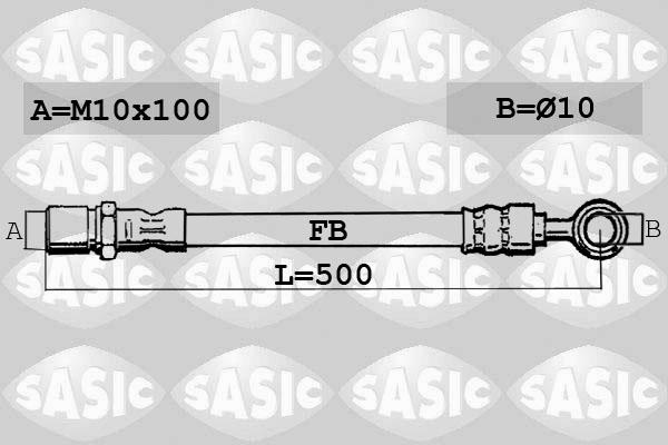 Sasic SBH6343 - Гальмівний шланг autozip.com.ua