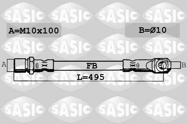 Sasic SBH6350 - Гальмівний шланг autozip.com.ua