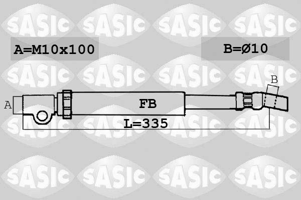 Sasic SBH6365 - Гальмівний шланг autozip.com.ua