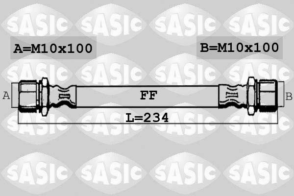 Sasic SBH6366 - Гальмівний шланг autozip.com.ua