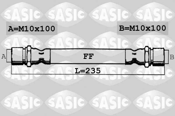 Sasic SBH6362 - Гальмівний шланг autozip.com.ua