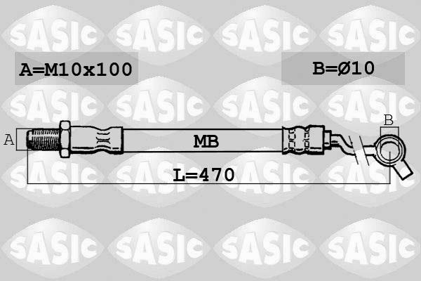 Sasic SBH6317 - Гальмівний шланг autozip.com.ua