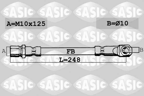 Sasic SBH6286 - Гальмівний шланг autozip.com.ua