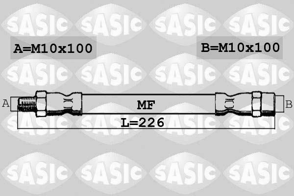 Sasic SBH6279 - Гальмівний шланг autozip.com.ua