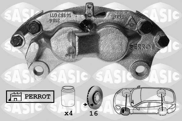 Sasic SCA6580 - Гальмівний супорт autozip.com.ua