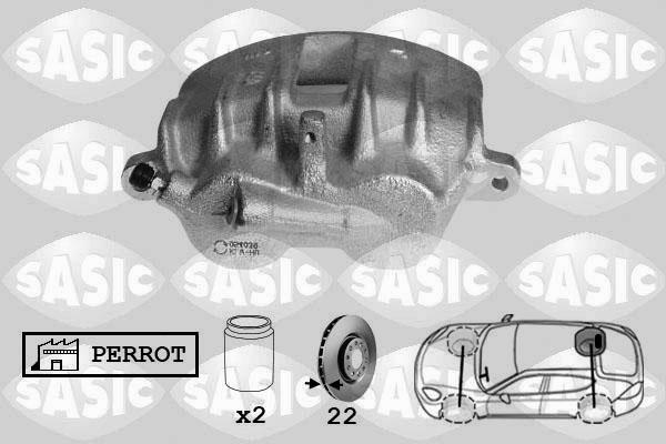 Sasic SCA6583 - Гальмівний супорт autozip.com.ua