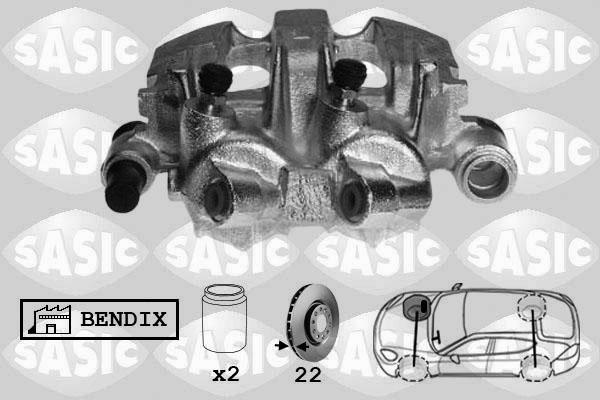 Sasic SCA6043 - Гальмівний супорт autozip.com.ua