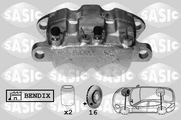 Sasic SCA6209 - Гальмівний супорт autozip.com.ua