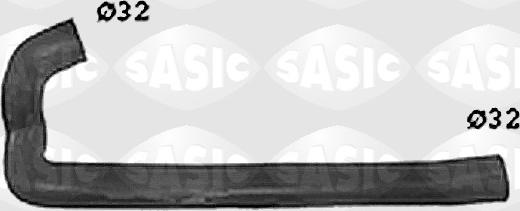 Sasic SWH0448 - Шланг радіатора autozip.com.ua