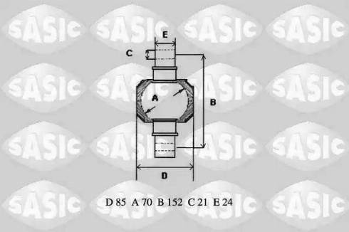 Sasic T773012 - Ремонтний комплект, важіль підвіски autozip.com.ua