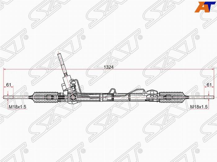 SAT ST-1749757 - Рульовий механізм, рейка autozip.com.ua