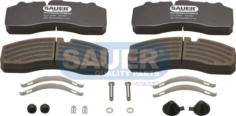 SAUER S0572905900 - Гальмівні колодки, дискові гальма autozip.com.ua