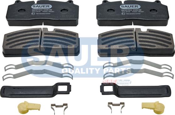 SAUER S0572919510 - Гальмівні колодки, дискові гальма autozip.com.ua