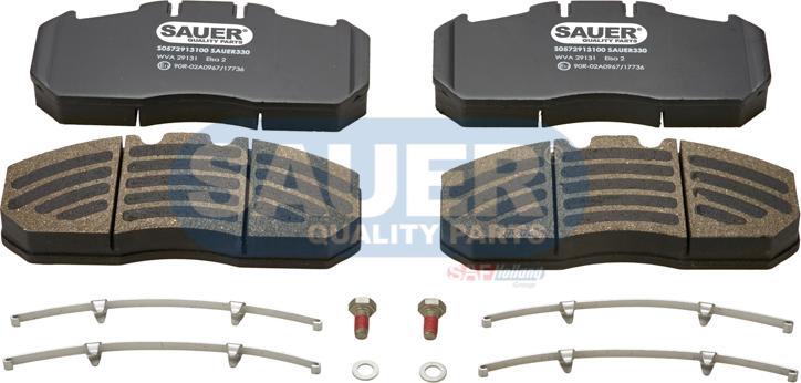 SAUER S0572913100 - Гальмівні колодки, дискові гальма autozip.com.ua