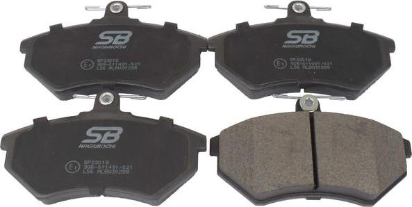 SB BP33018 - Гальмівні колодки, дискові гальма autozip.com.ua