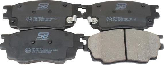 SB BP25483 - Гальмівні колодки, дискові гальма autozip.com.ua