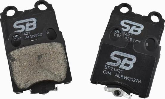 SB BP21421 - Гальмівні колодки, дискові гальма autozip.com.ua