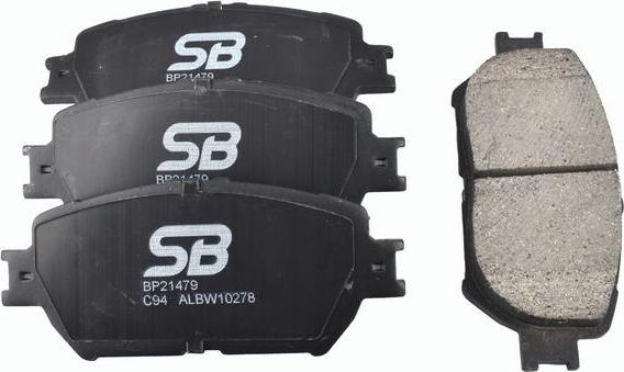 SB BP21479 - Гальмівні колодки, дискові гальма autozip.com.ua