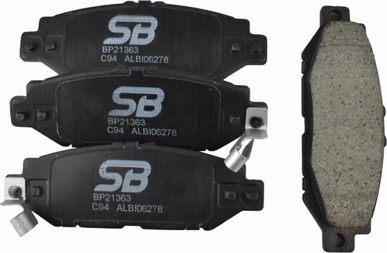 SB BP21363 - Гальмівні колодки, дискові гальма autozip.com.ua