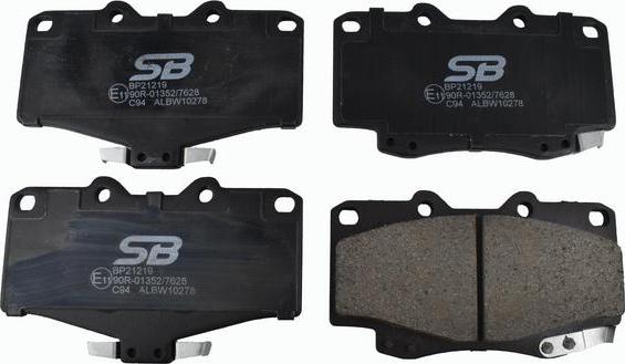 SB BP21219 - Гальмівні колодки, дискові гальма autozip.com.ua