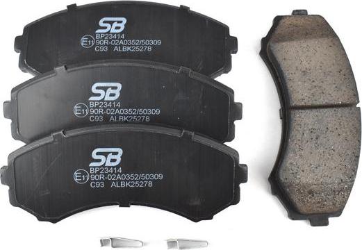 SB BP23414 - Гальмівні колодки, дискові гальма autozip.com.ua
