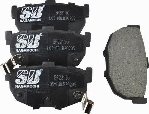 SB BP22130 - Гальмівні колодки, дискові гальма autozip.com.ua