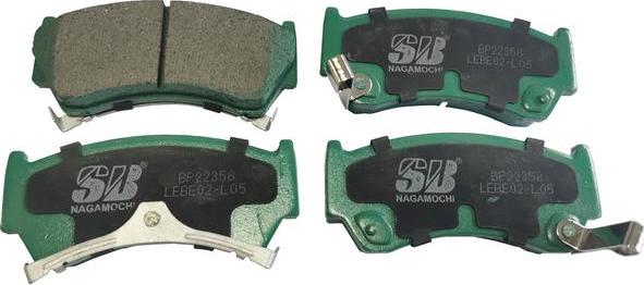 SB BP22356 - Гальмівні колодки, дискові гальма autozip.com.ua