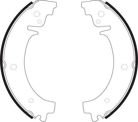 SB BS40503 - Комплект гальм, барабанний механізм autozip.com.ua