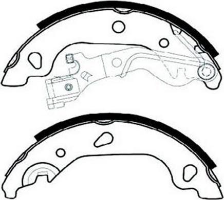 SB BS41562 - Комплект гальм, барабанний механізм autozip.com.ua
