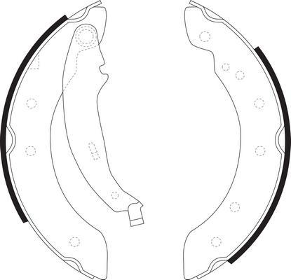 SB BS41602 - Комплект гальм, барабанний механізм autozip.com.ua