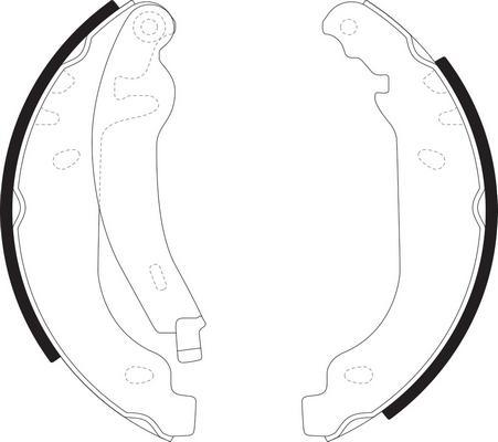 SB BS43521 - Комплект гальм, барабанний механізм autozip.com.ua