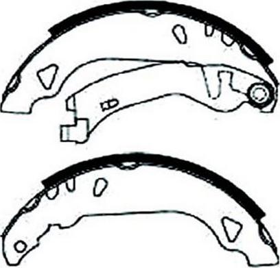 SB BS42517 - Комплект гальм, барабанний механізм autozip.com.ua