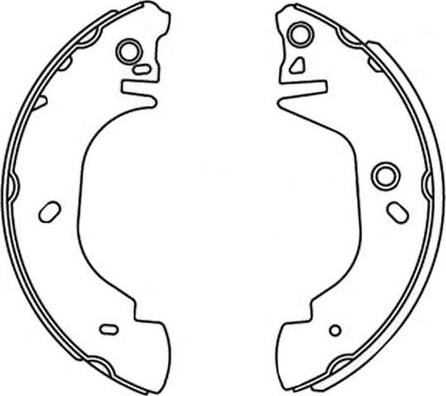 SB BS51542 - Комплект гальм, барабанний механізм autozip.com.ua