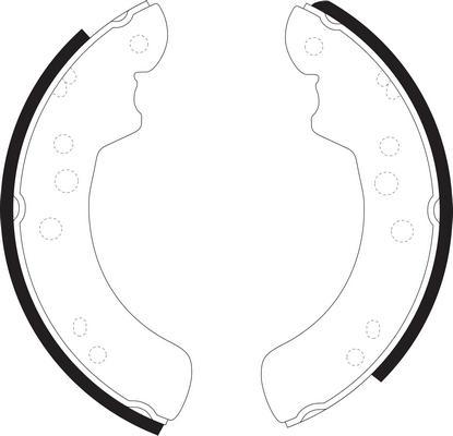 SB BS51606 - Комплект гальм, барабанний механізм autozip.com.ua