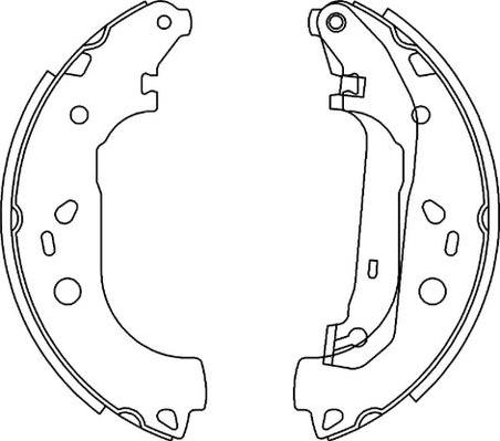 SB BS51001 - Комплект гальм, барабанний механізм autozip.com.ua