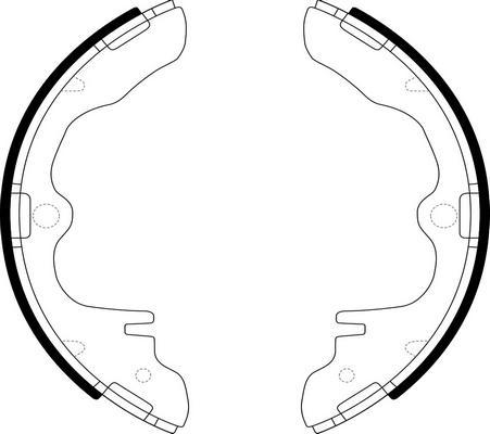 SB BS10326 - Комплект гальм, барабанний механізм autozip.com.ua