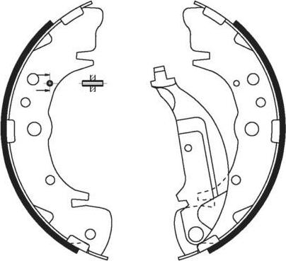 SB BS11581 - Комплект гальм, барабанний механізм autozip.com.ua