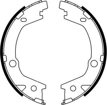 SB BS11004 - Комплект гальм, ручник, парковка autozip.com.ua