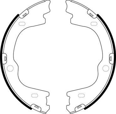 SB BS11018 - Комплект гальм, ручник, парковка autozip.com.ua