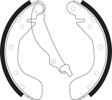 SB BS12174 - Комплект гальм, барабанний механізм autozip.com.ua