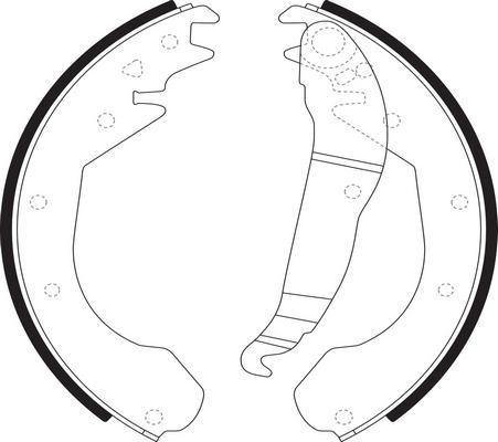 SB BS34508 - Комплект гальм, барабанний механізм autozip.com.ua