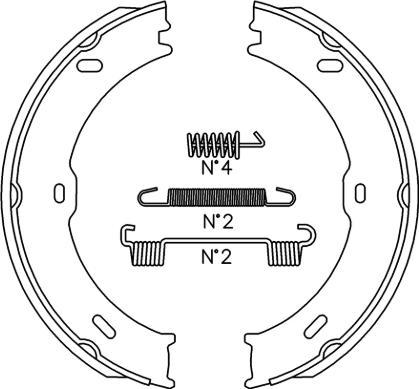 SB BS31007 - Комплект гальм, ручник, парковка autozip.com.ua
