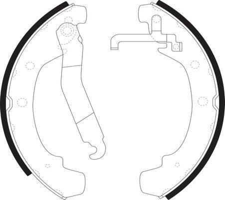 SB BS33520 - Комплект гальм, барабанний механізм autozip.com.ua