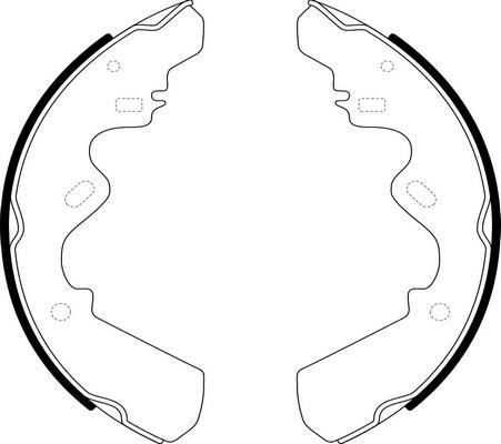 SB BS24431 - Комплект гальм, барабанний механізм autozip.com.ua