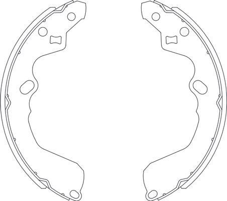 SB BS25386 - Комплект гальм, барабанний механізм autozip.com.ua