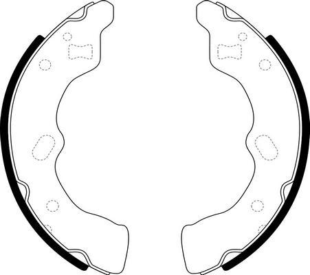 SB BS25387 - Комплект гальм, барабанний механізм autozip.com.ua