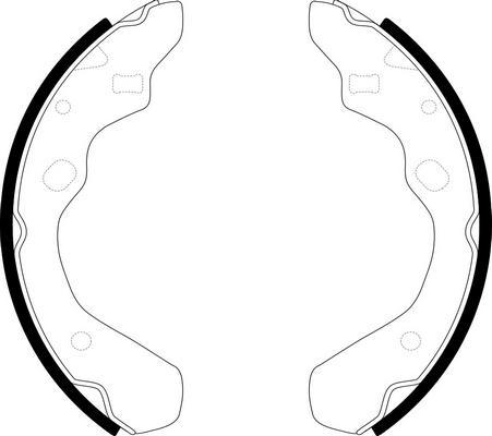 SB BS25373 - Комплект гальм, барабанний механізм autozip.com.ua