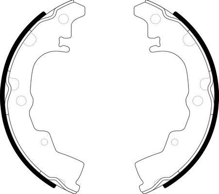 SB BS26023 - Комплект гальм, барабанний механізм autozip.com.ua